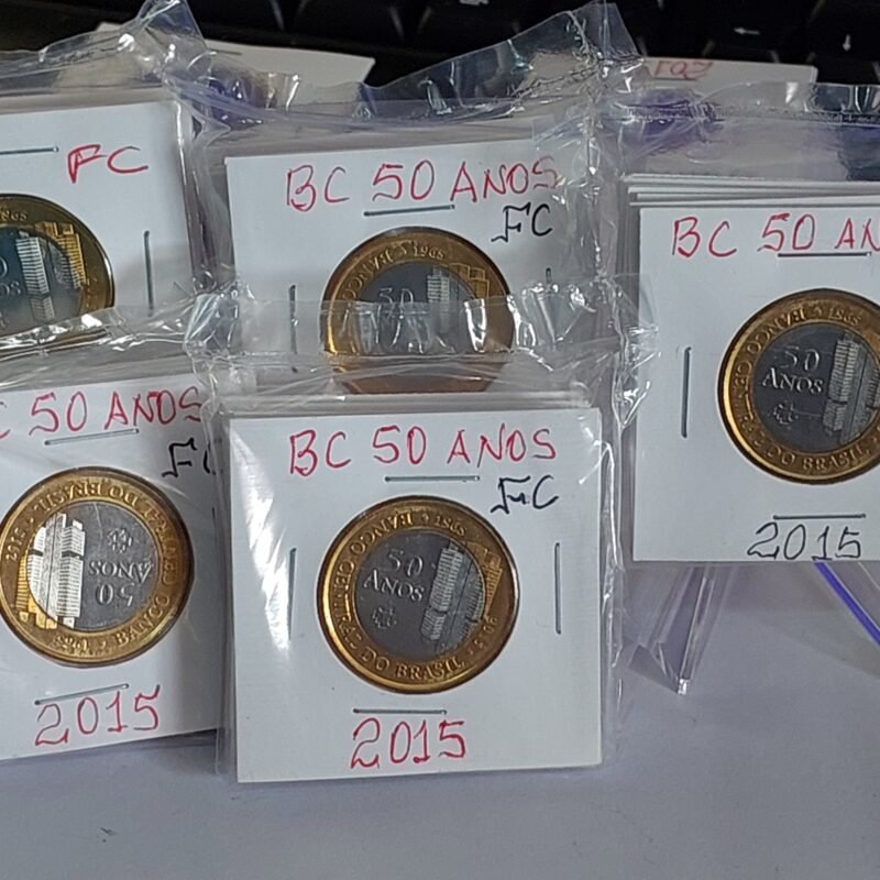Moedas do Brasil - Set Completo do Real Ano 2015 - Flor de Cunho (FC)