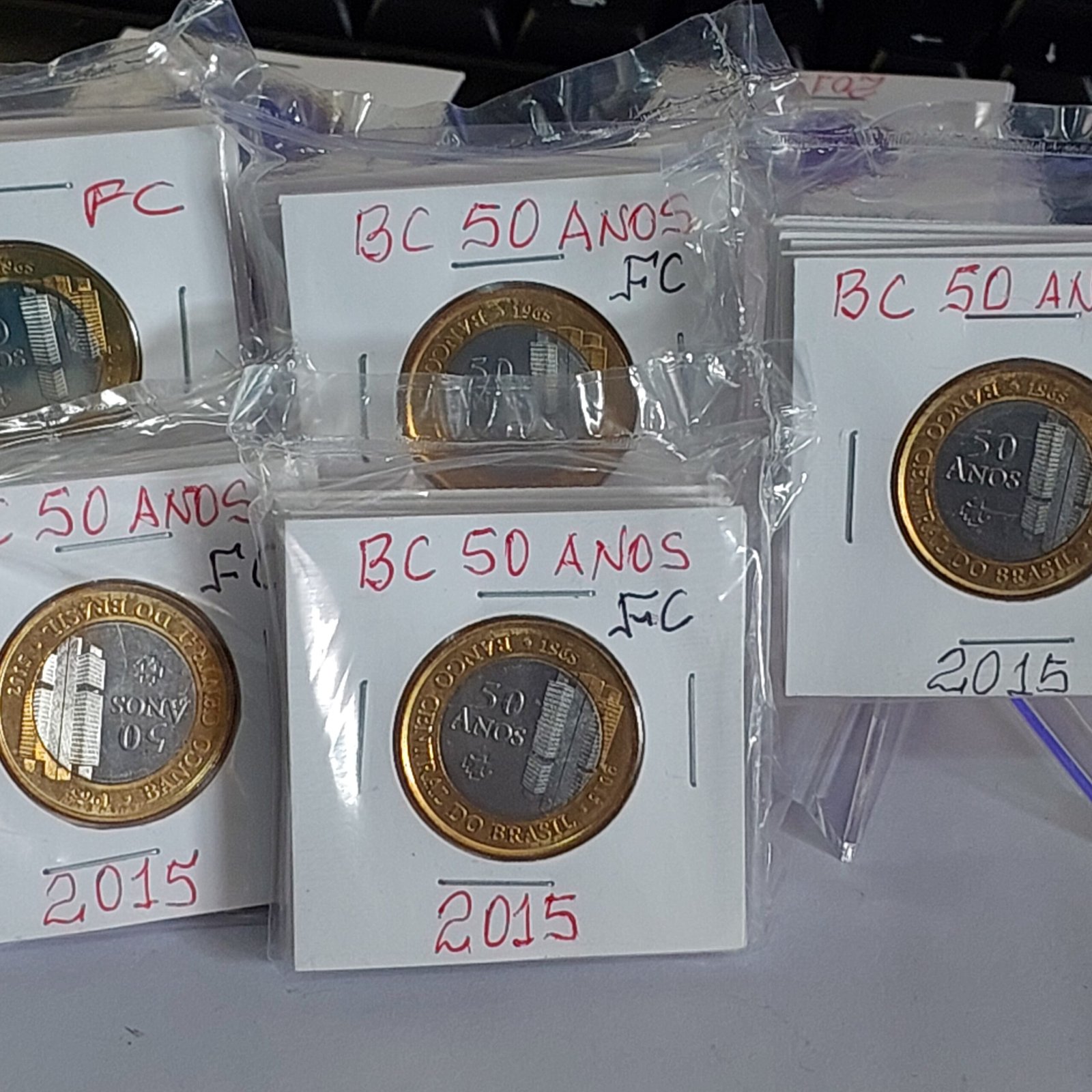 Moedas do Brasil - Set Completo do Real Ano 2015 - Flor de Cunho (FC)