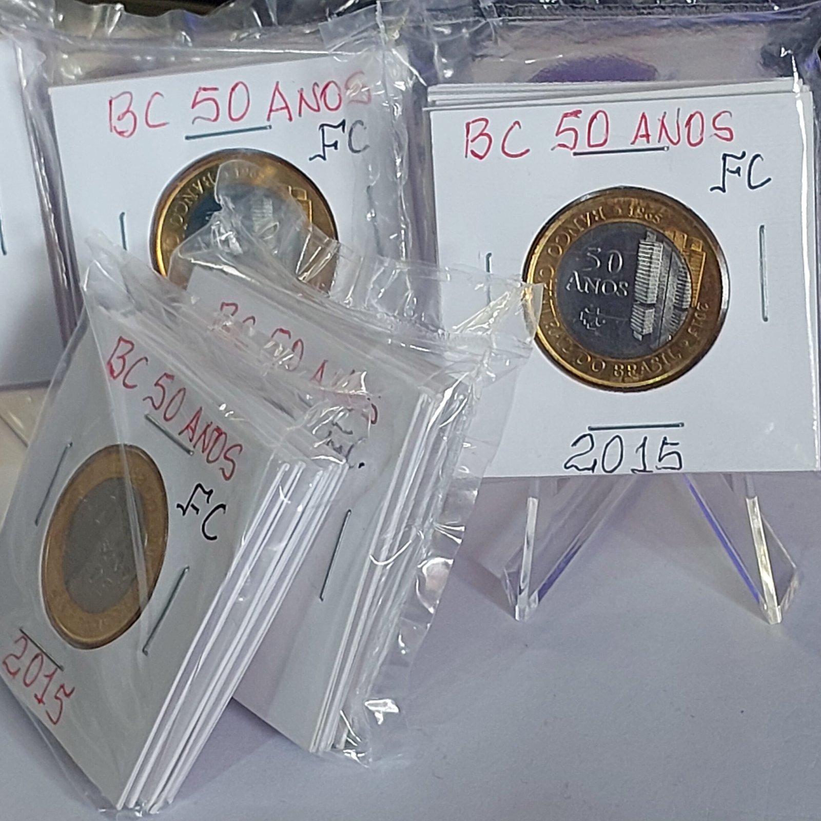 Moedas do Brasil - Set Completo do Real Ano 2015 - Flor de Cunho (FC) - Imagem 3