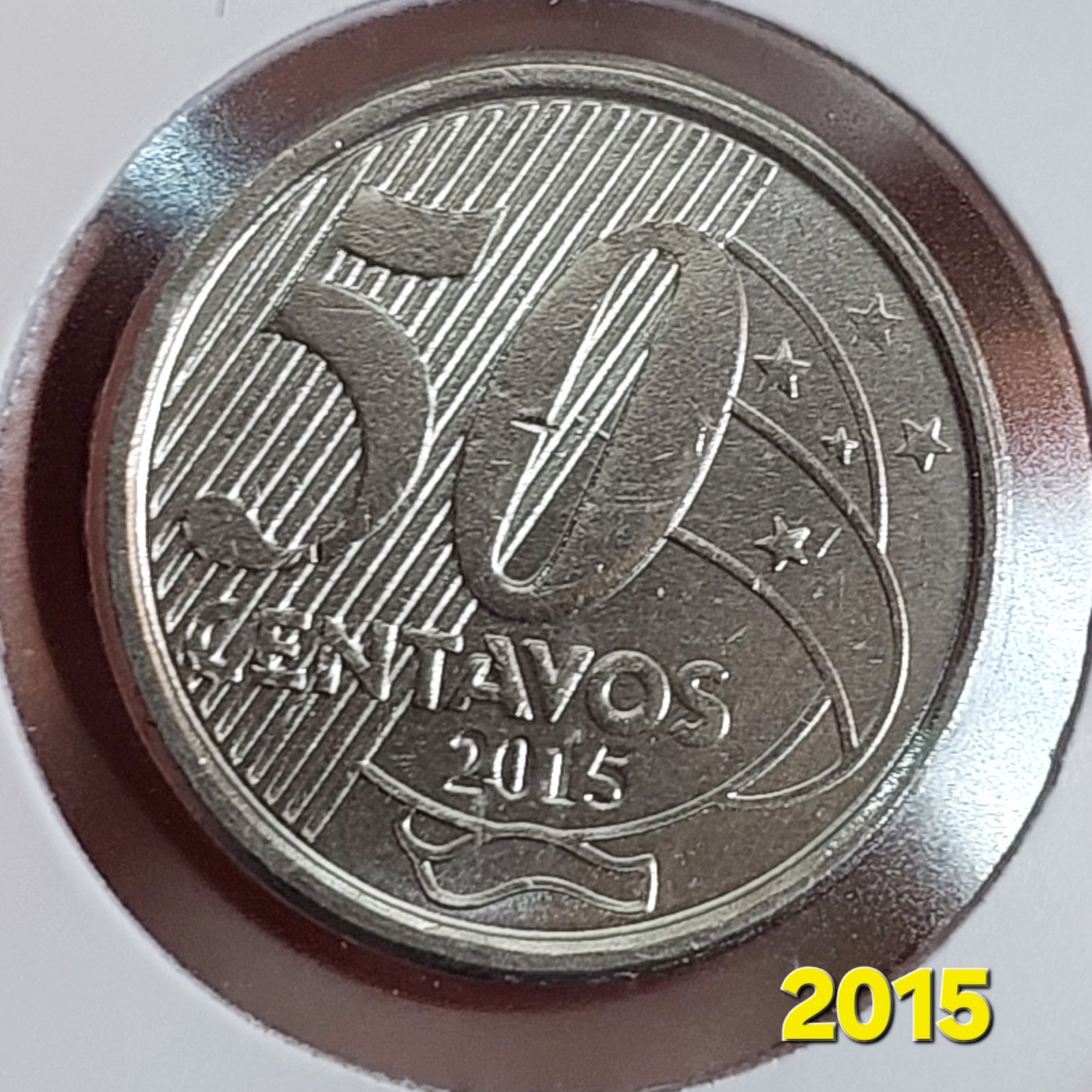 Moedas do Brasil - Set Completo do Real Ano 2015 - Flor de Cunho (FC) - Imagem 8