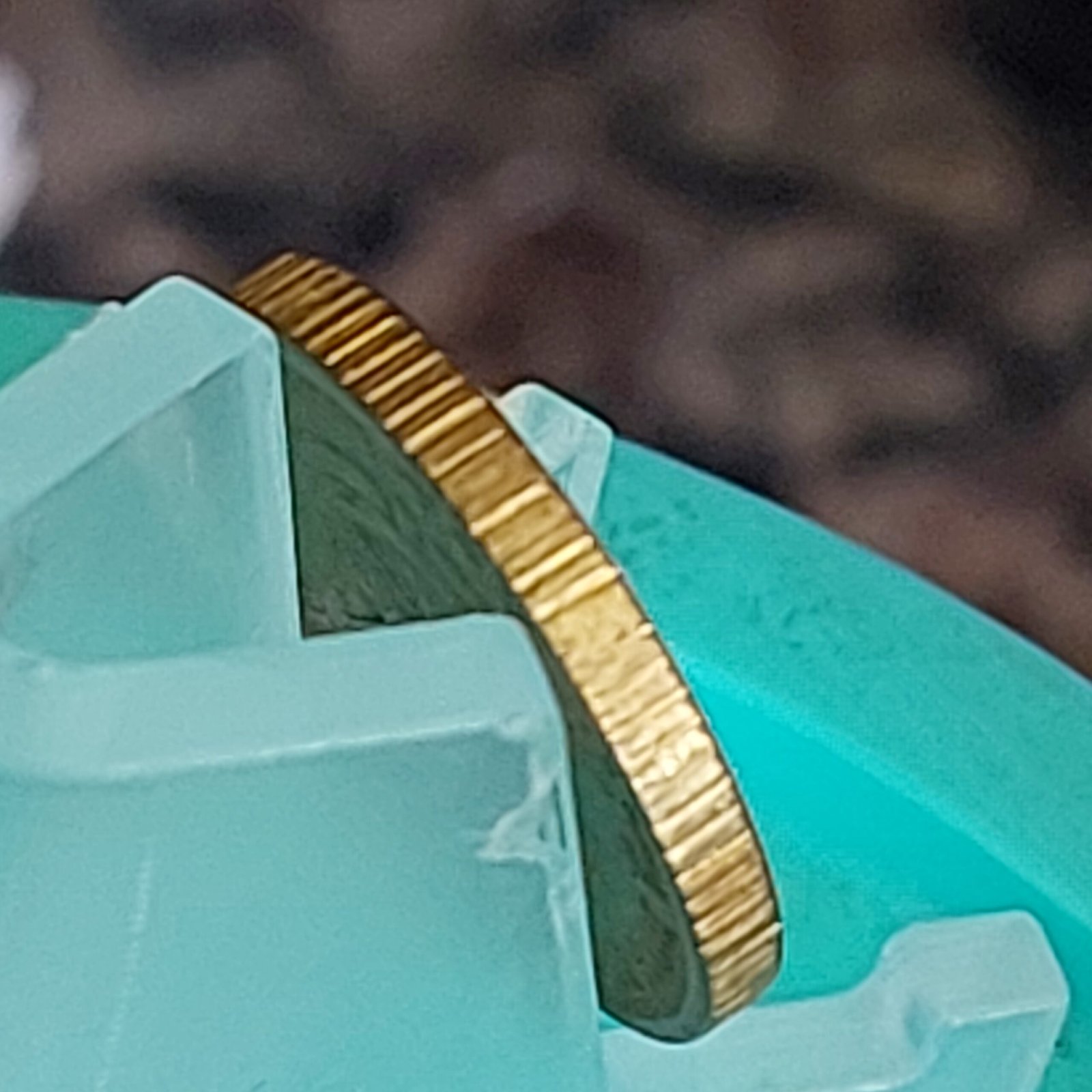 Moeda de 50 Centavos do Brasil Ano 1956 - Armas da República - Módulo Menor - Imagem 4