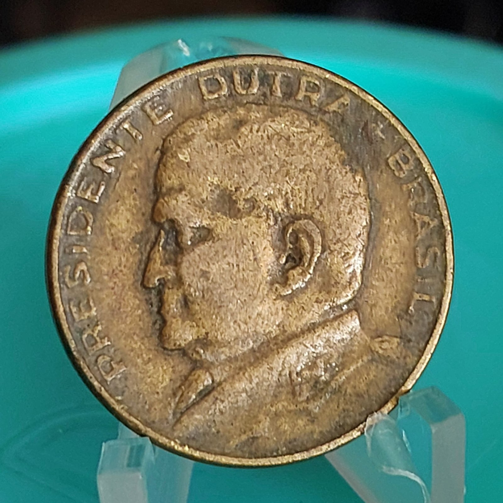 Moeda de 50 Centavos do Brasil Ano 1950 - Eurico Gaspar Dutra - Imagem 6