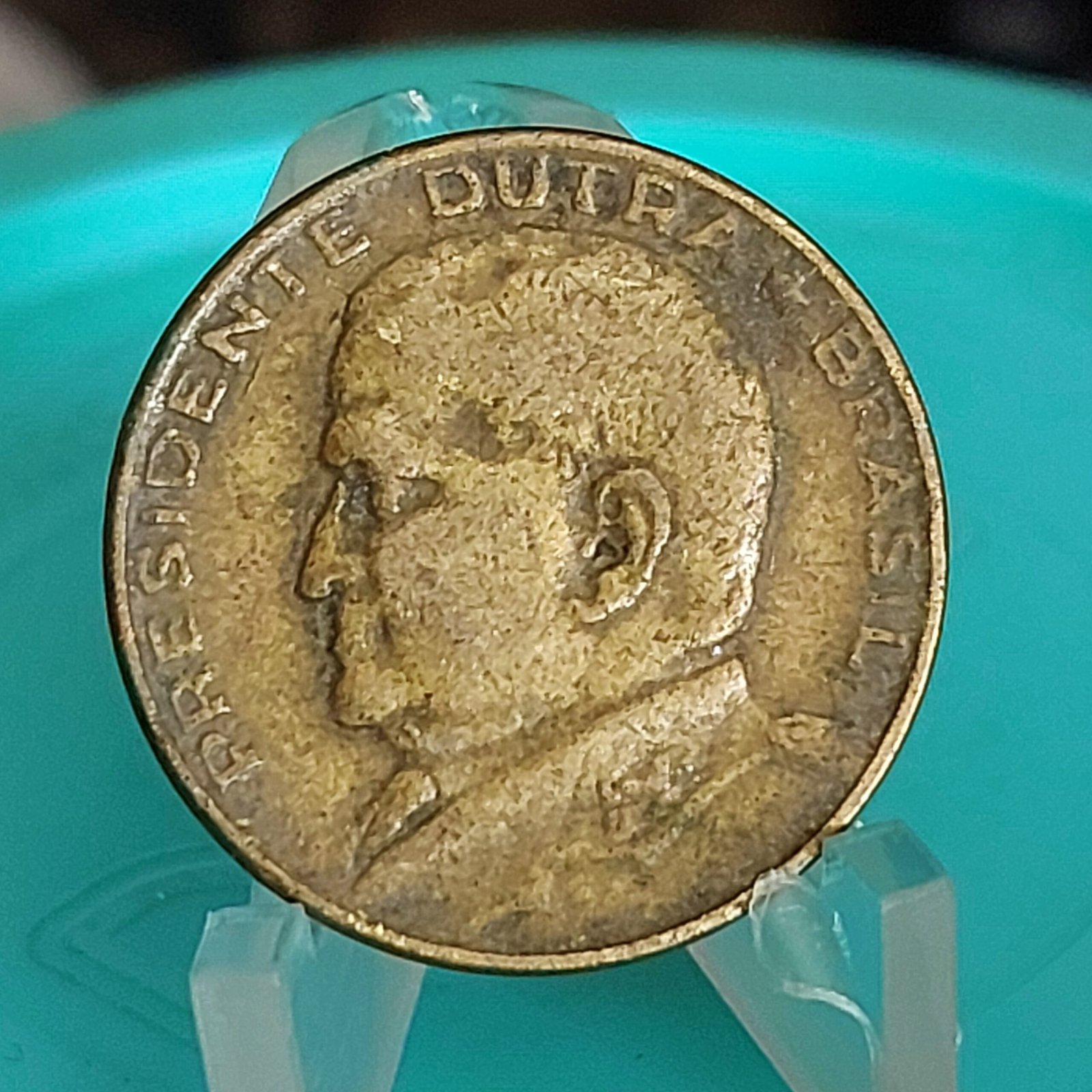 Moeda de 50 Centavos do Brasil Ano 1950 - Eurico Gaspar Dutra - Imagem 4