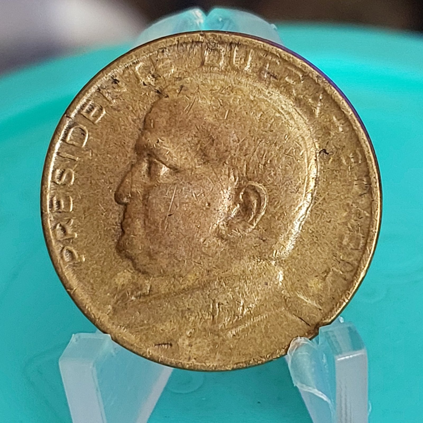 Moeda de 50 Centavos do Brasil Ano 1954 - Eurico Gaspar Dutra - Imagem 6