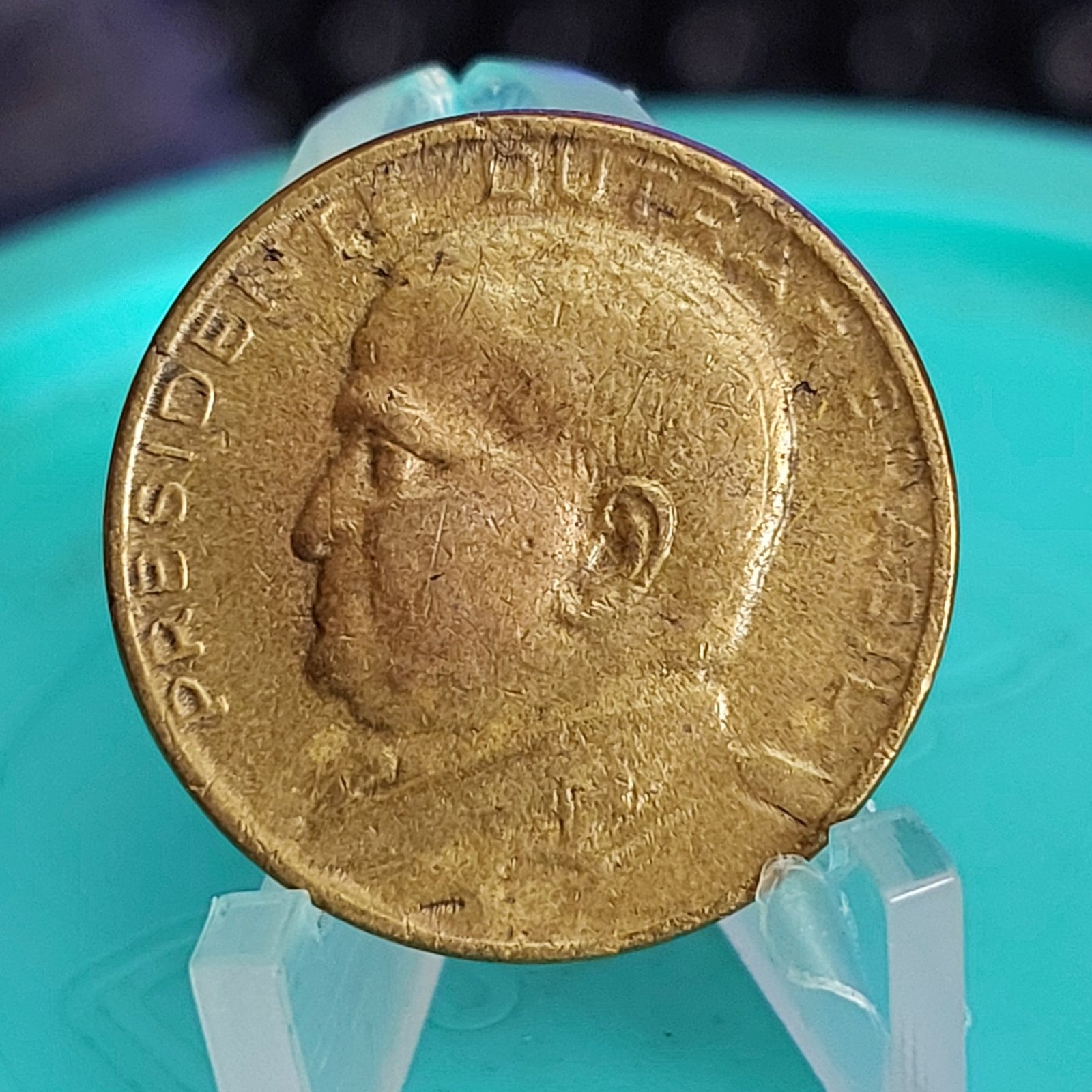 Moeda de 50 Centavos do Brasil Ano 1954 - Eurico Gaspar Dutra - Imagem 4