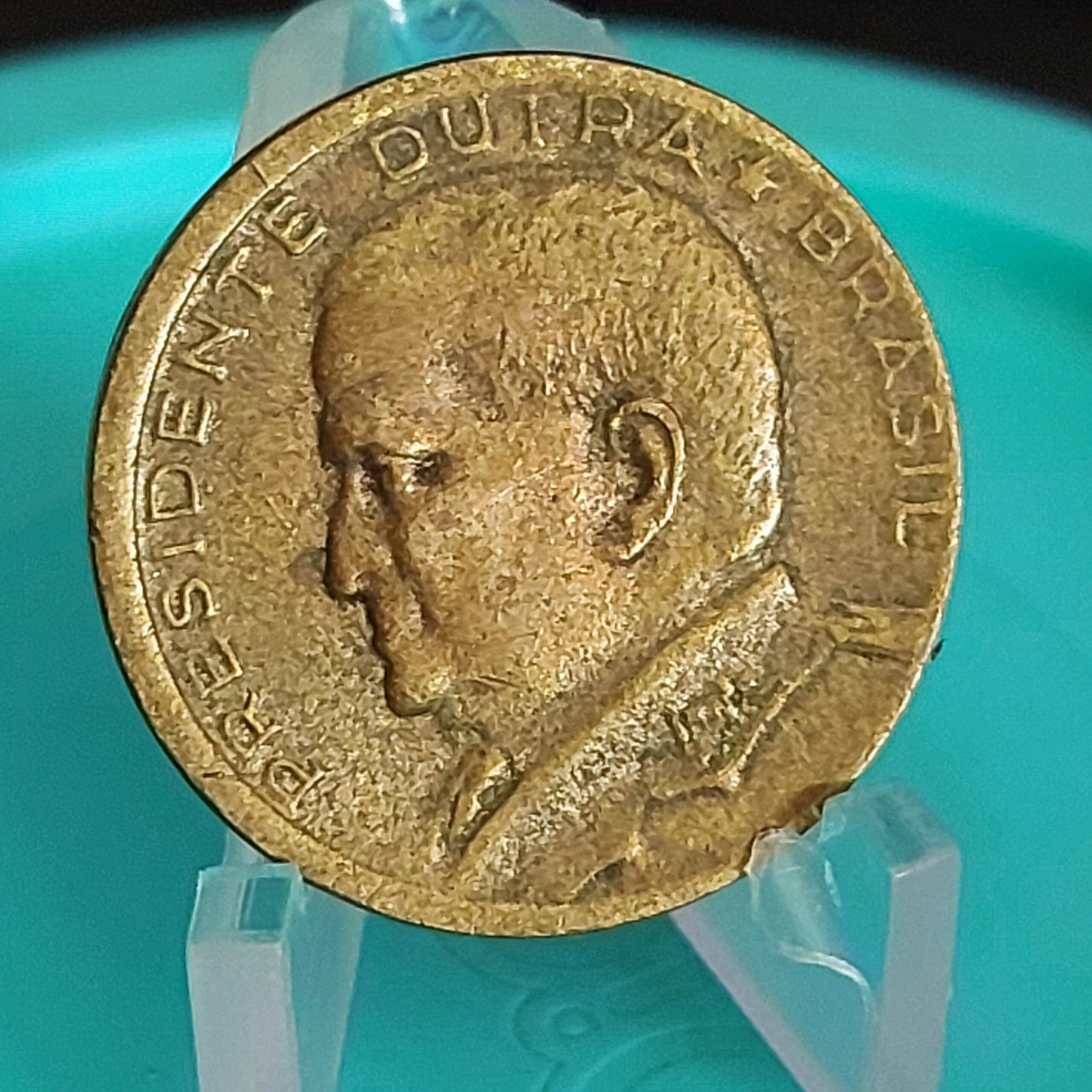 Moeda de 50 Centavos do Brasil Ano 1956 - Eurico Gaspar Dutra - Imagem 6