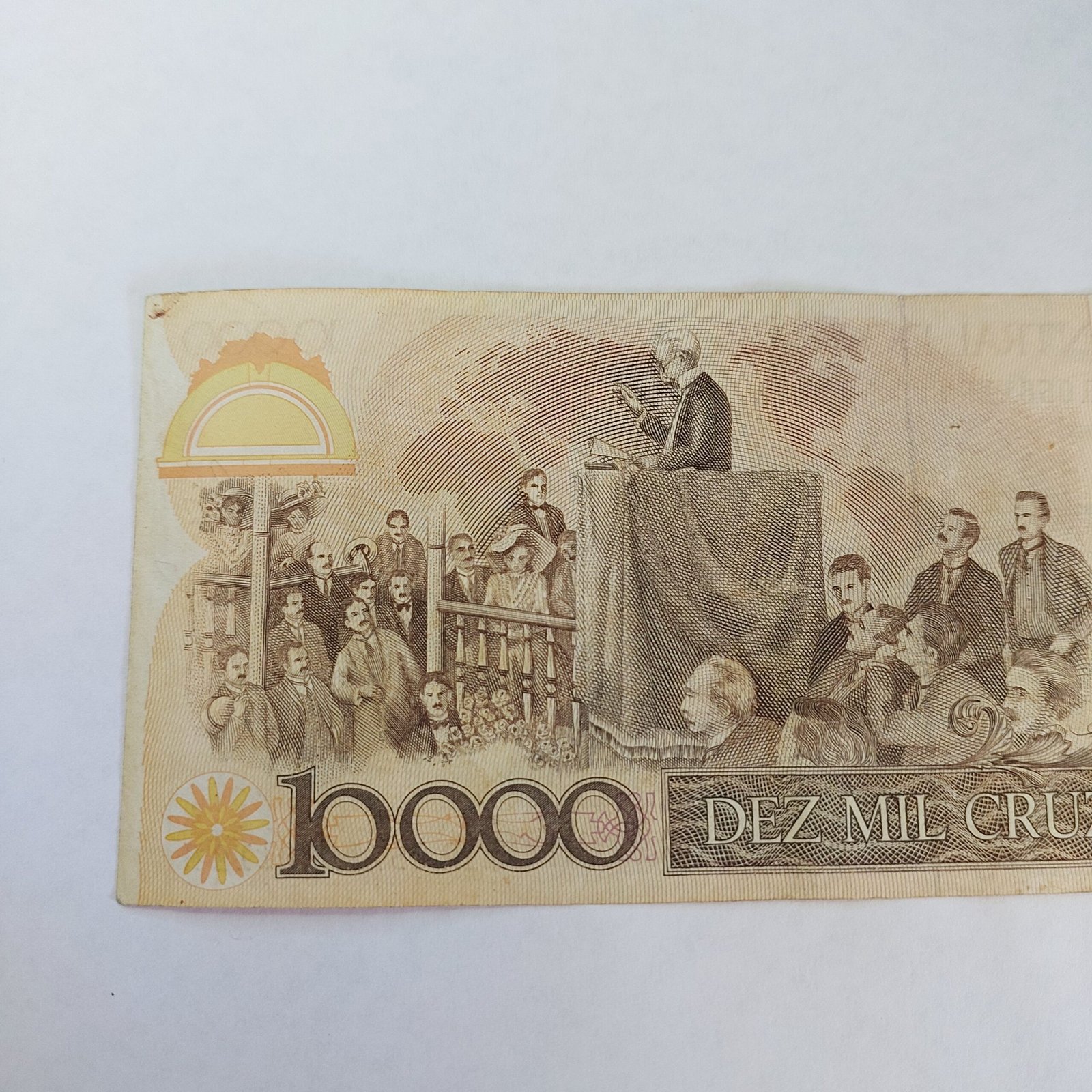 Cédula de 10.000 Cruzeiros (Cr$ 10.000) - Ano 1984 - Rui Barbosa - Imagem 4