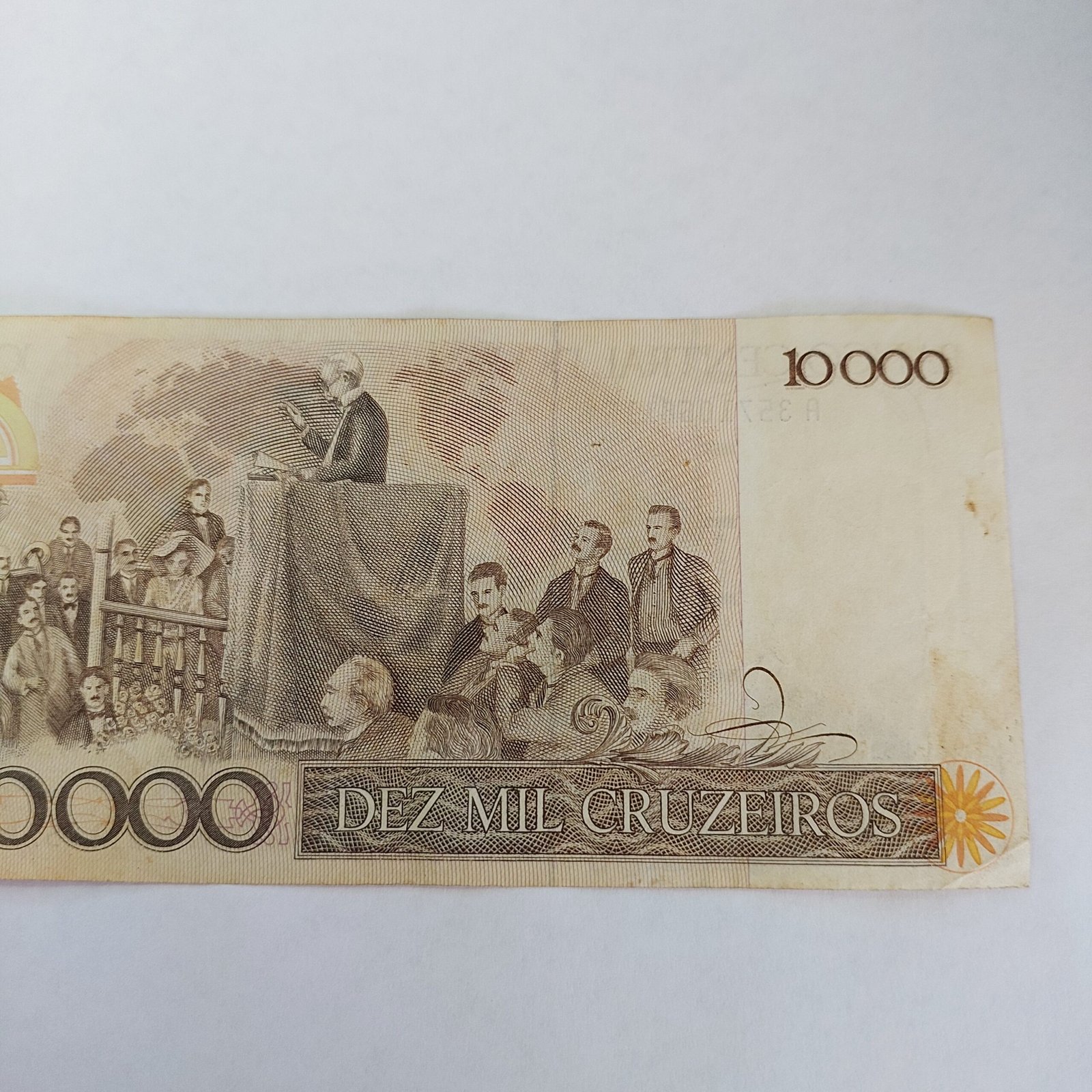 Cédula de 10.000 Cruzeiros (Cr$ 10.000) - Ano 1984 - Rui Barbosa - Imagem 5