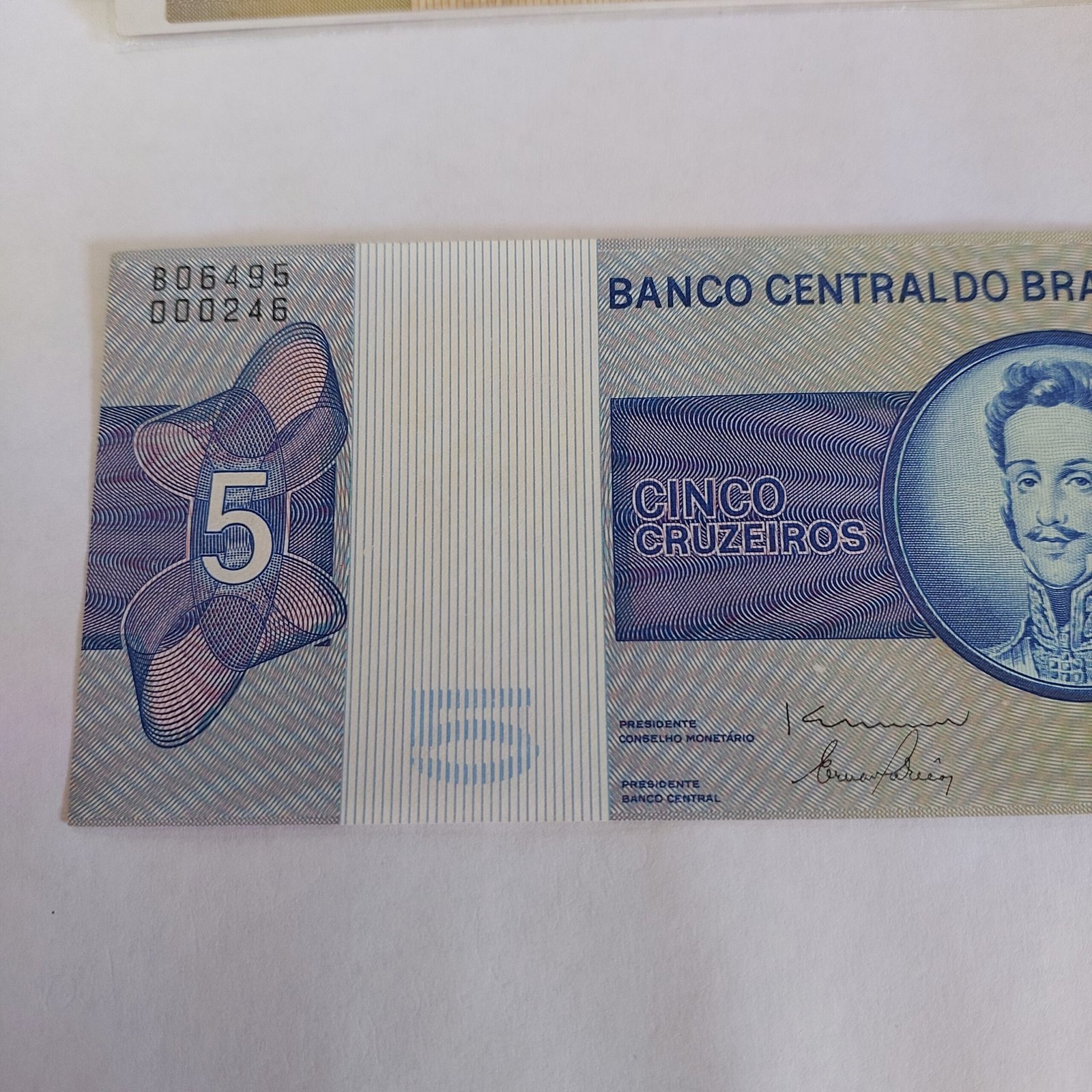Cédula 5 Cruzeiros Cr$ 5 Ano 1979 - Dom Pedro I - Imagem 3
