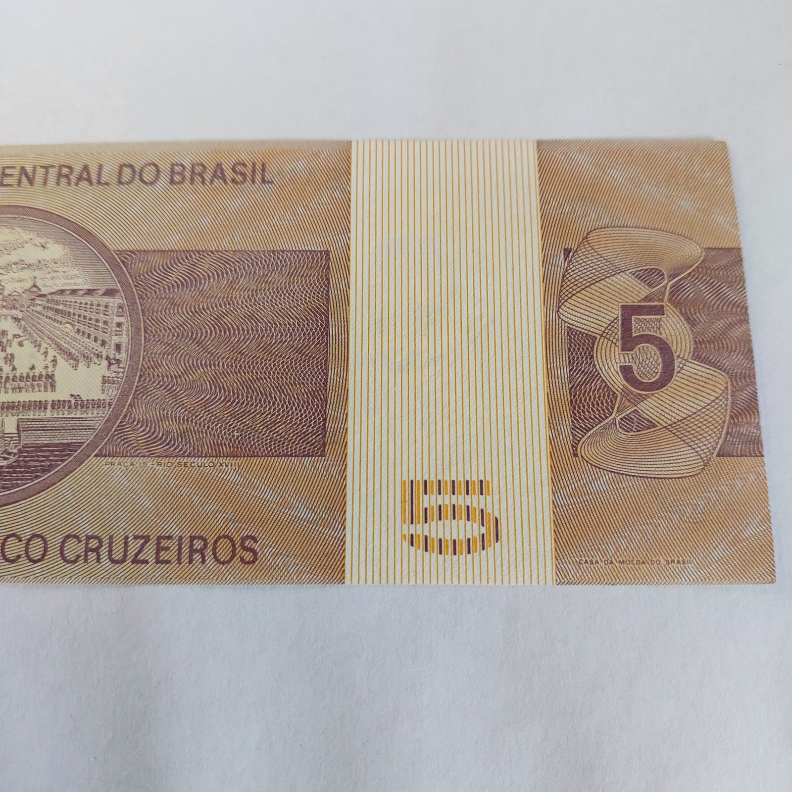 Cédula 5 Cruzeiros Cr$ 5 Ano 1979 - Dom Pedro I - Imagem 4
