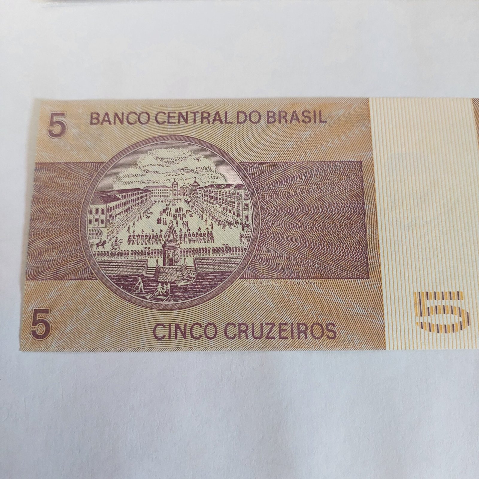 Cédula 5 Cruzeiros Cr$ 5 Ano 1979 - Dom Pedro I - Imagem 5