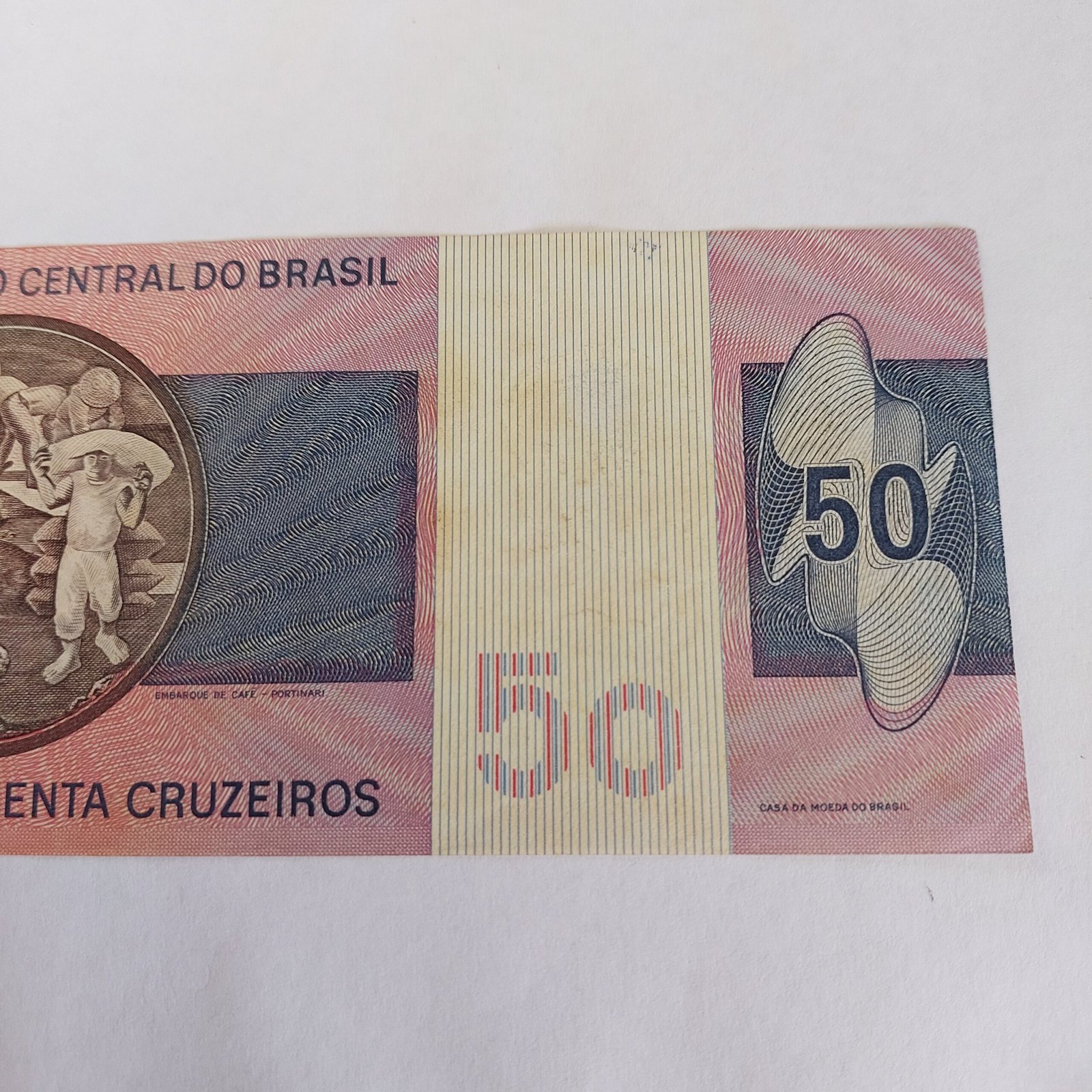 Cédula 50 Cruzeiros Cr$ 50 Ano 1980 - Marechal Deodoro da Fonseca - Imagem 4